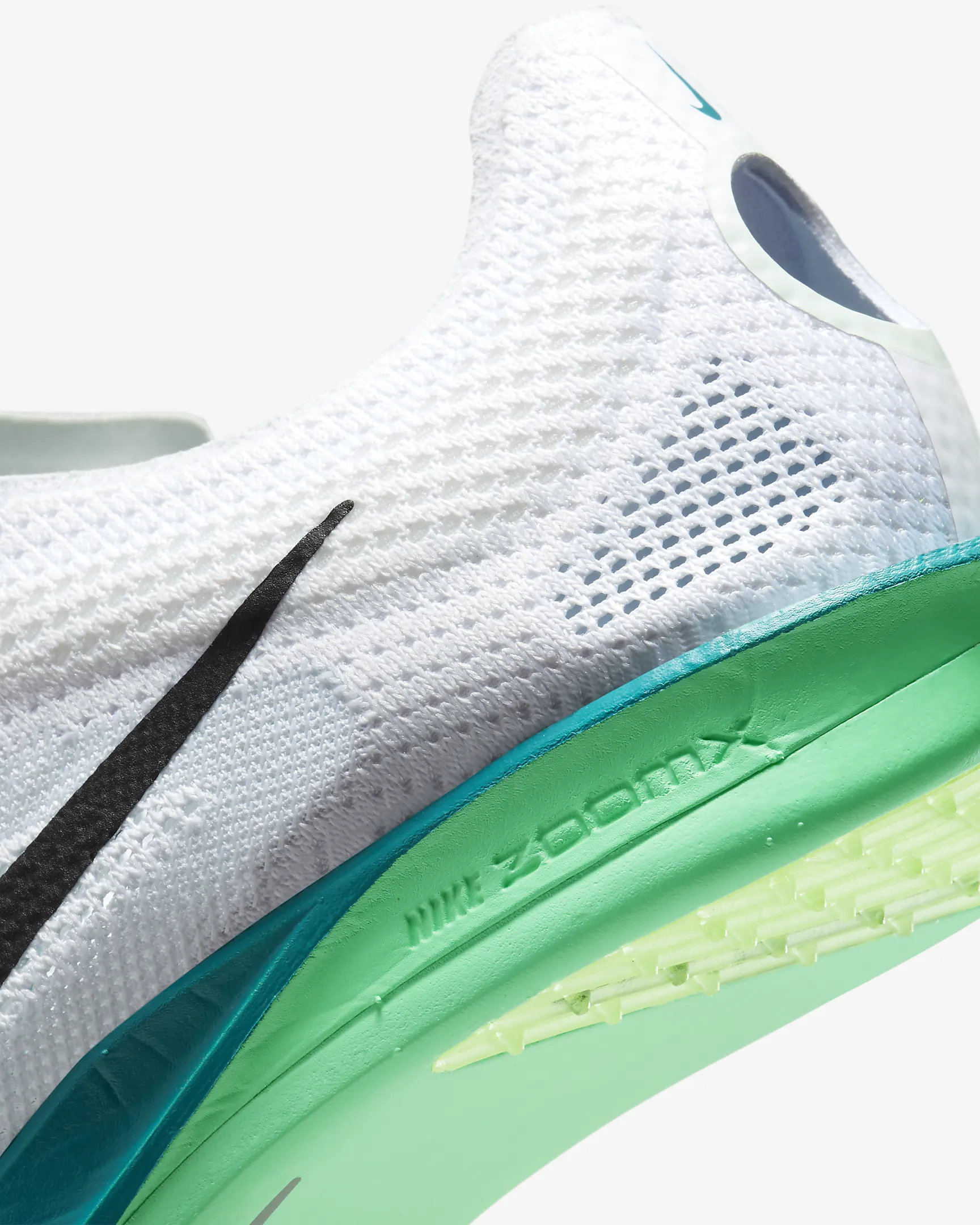 Nike Men's ZoomX Dragonfly 2 White/Black/Bright Spruce/Electric Algae