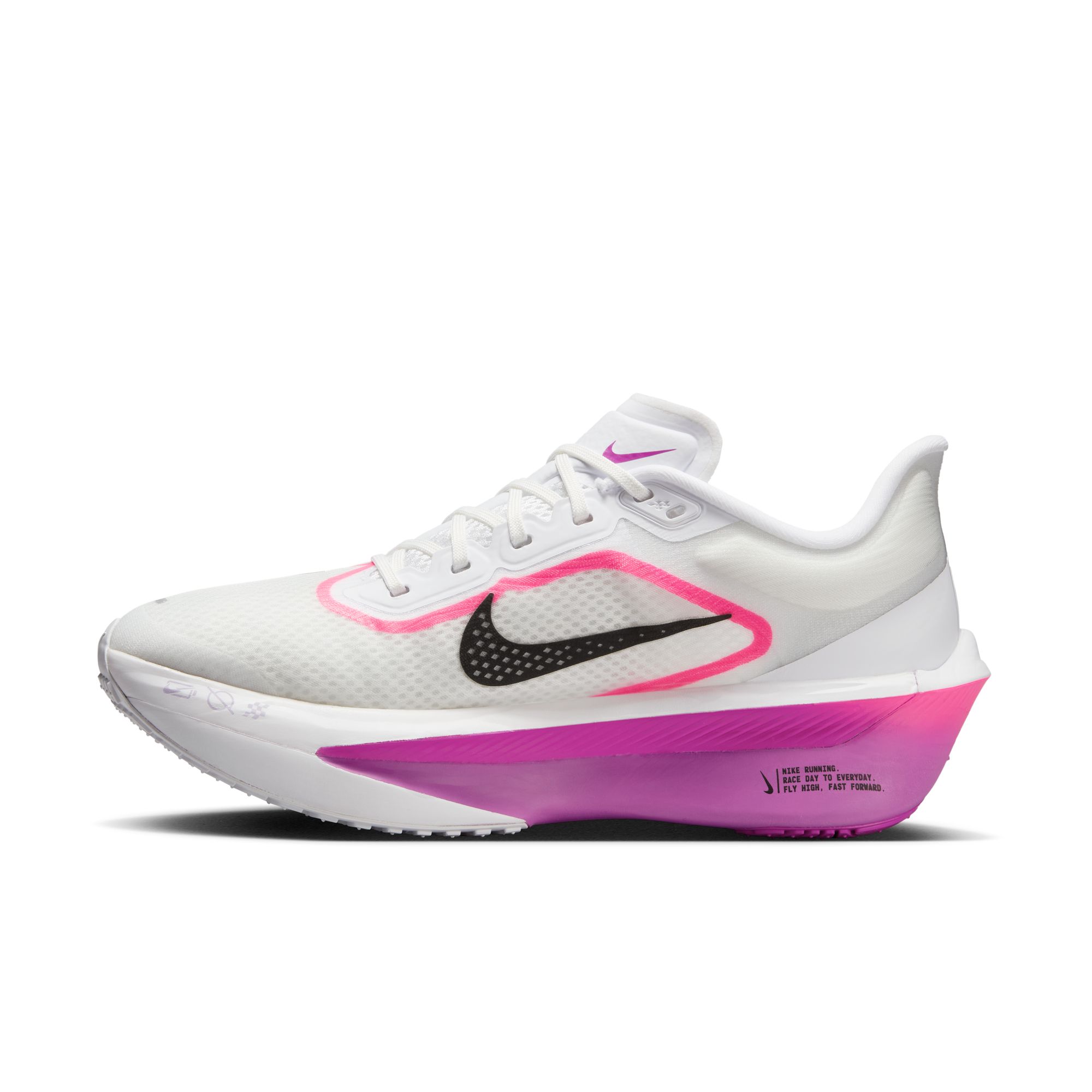 Nike Women's Nike Zoom Fly 6 White/Black/Vivid Grape/Hyper Pink
