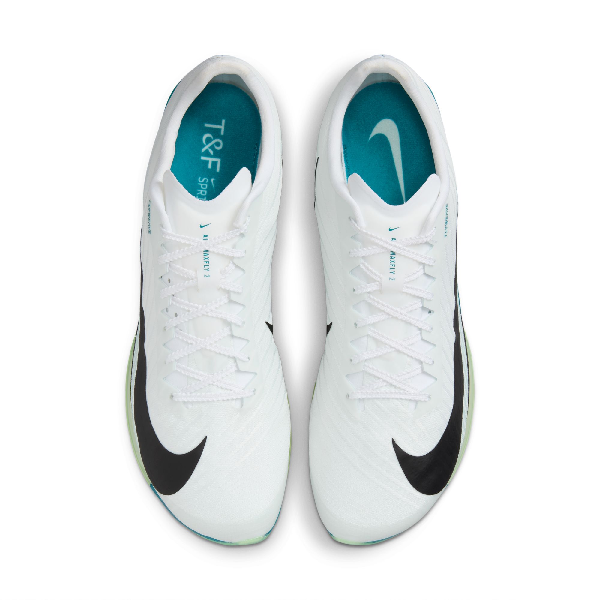 Nike Men's Air Zoom Maxfly 2 White/Black/Bright Spruce/Barely Green
