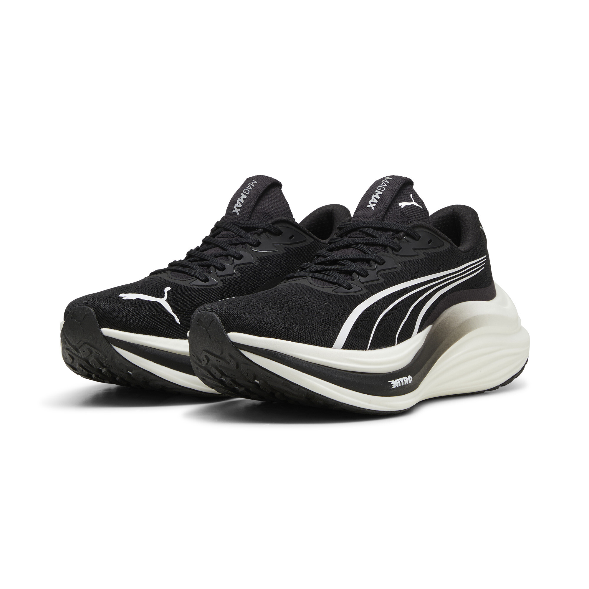 Puma Men's Magmax Nitro Puma Black-Puma White-Cool Dark Gray