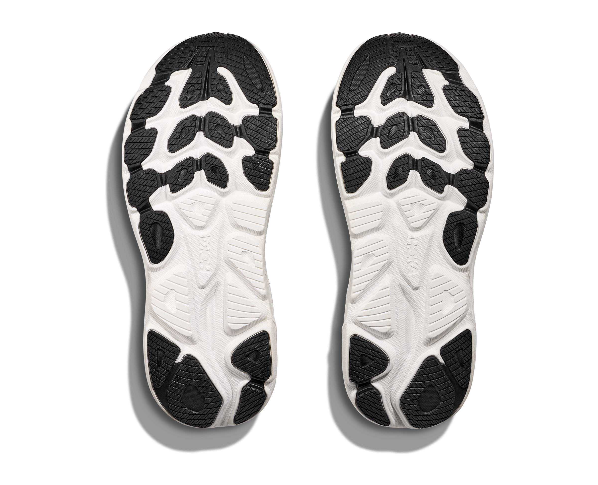 Hoka Men's Clifton 10 (Extra Wide) Black / White