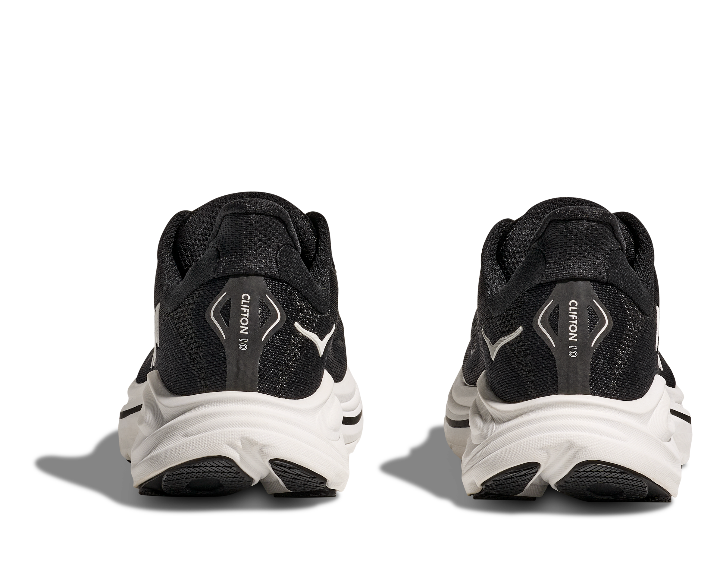 Hoka Men's Clifton 10 (Extra Wide) Black / White