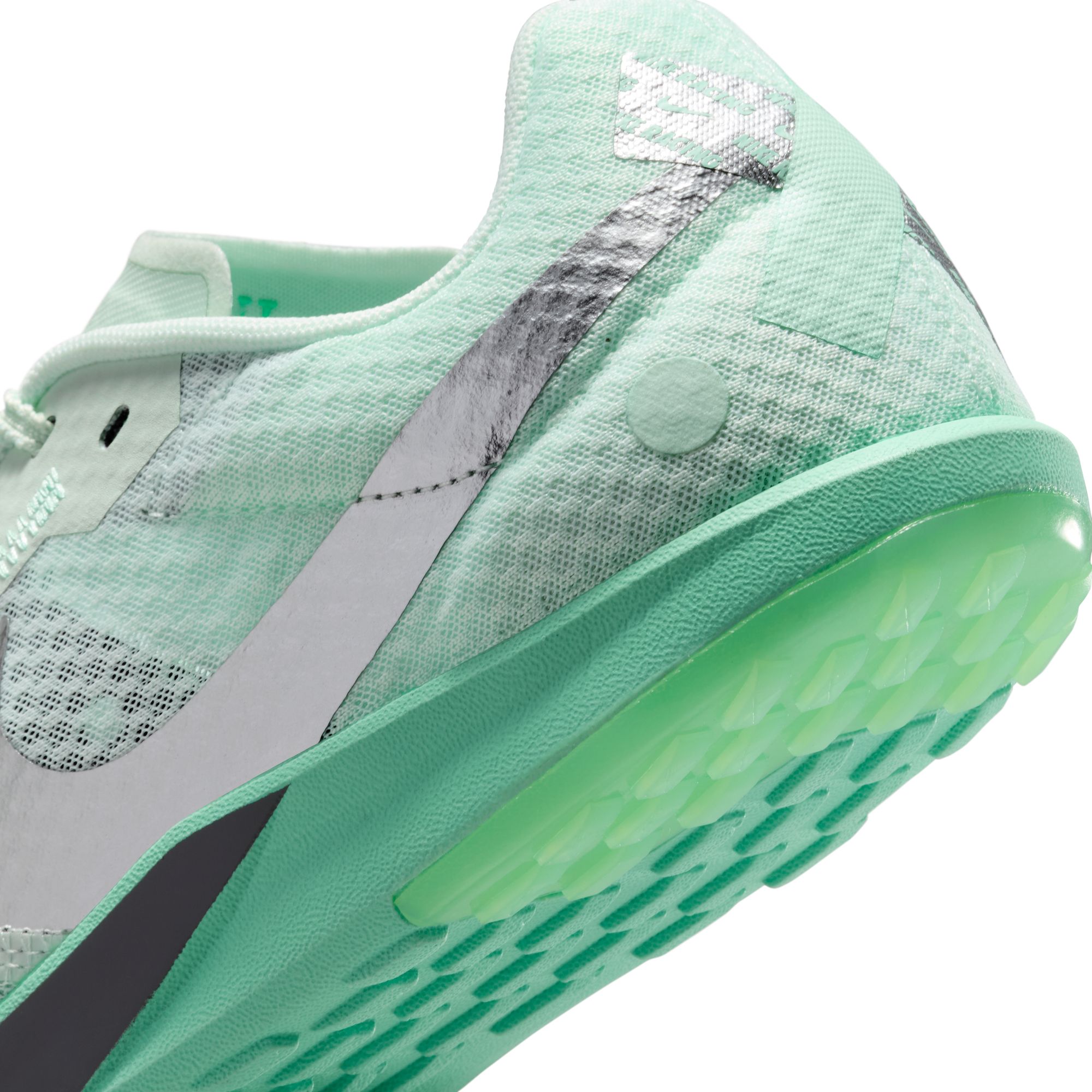 NEW NIKE men\'s rival xc 6 shoe in barely green/metallic silver-green glow Nike Zoom Rival 6 Barely Green for Sale | Authenticity  main image 4