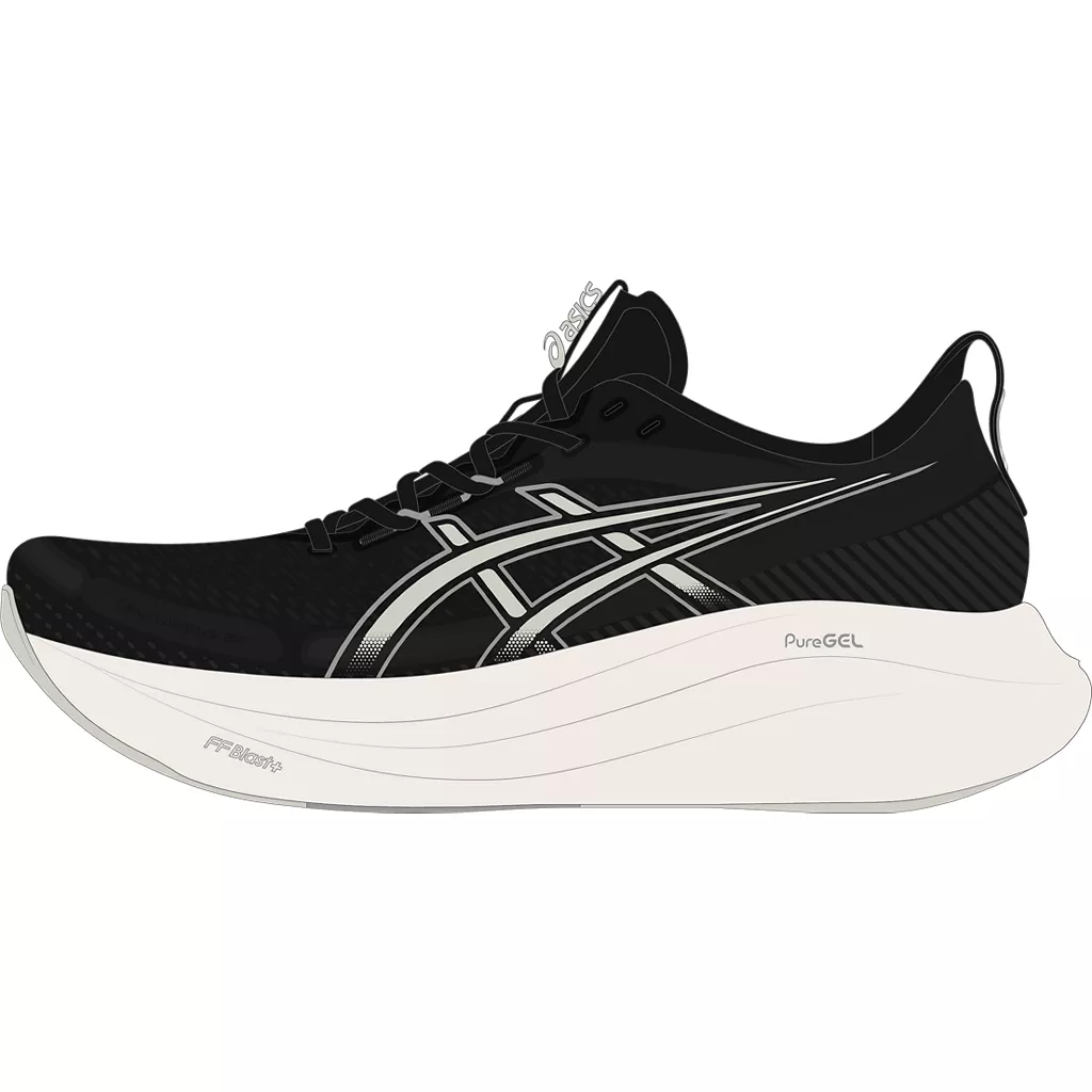 ASICS NEW Gel Nimbus 27 Running Shoes Men\'s In Black Lake Grey Sz.11.5 Athletic Men main image 2