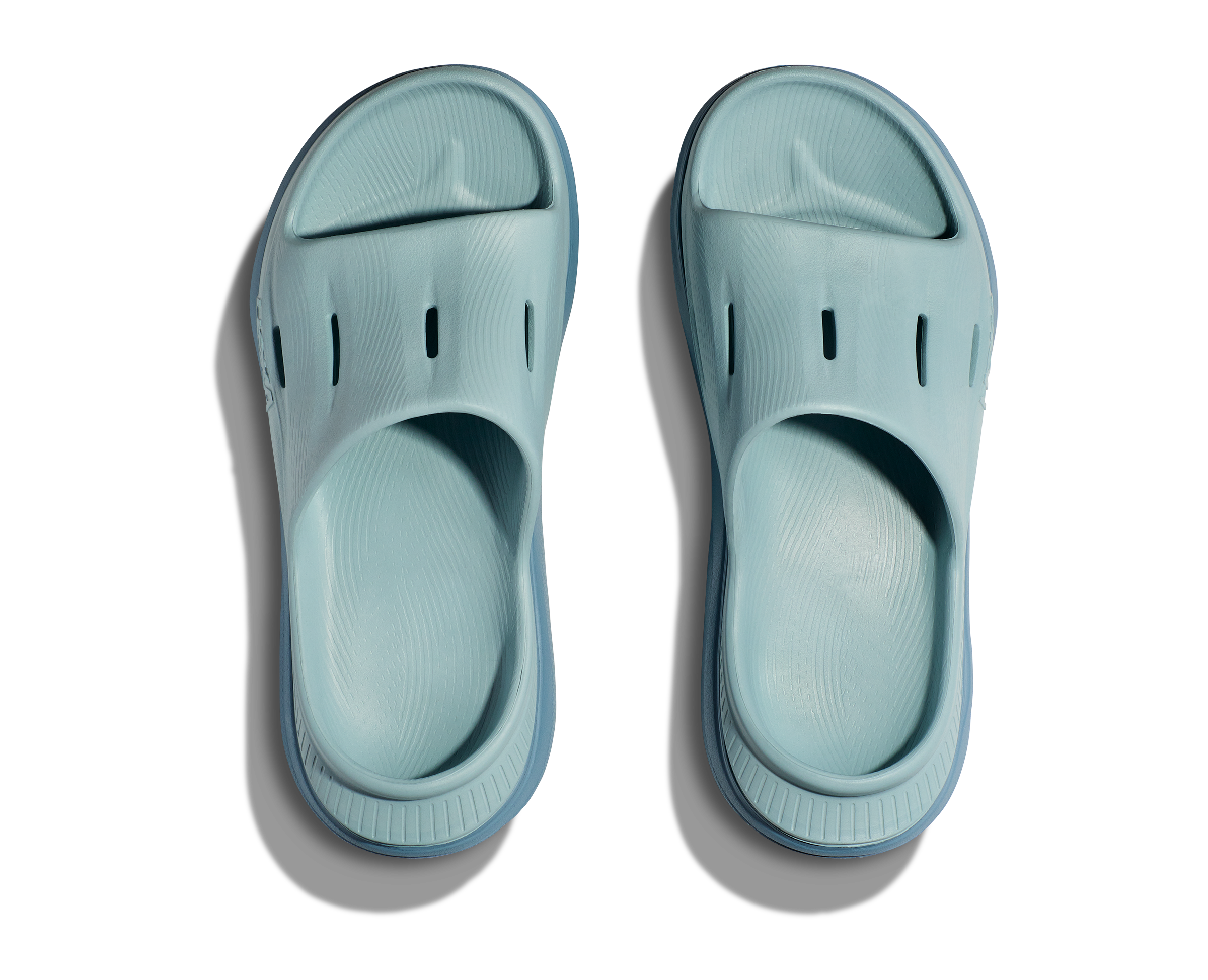 Hoka Unisex Ora Recovery Slide 3 Cloud Blue/Stone Blue display picture 1