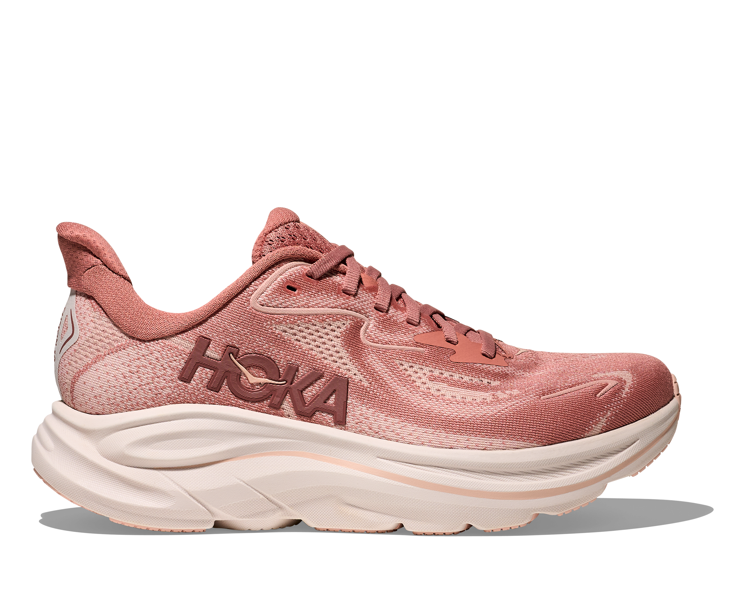 Hoka Women's Clifton 10 (Wide) Blush / Rose Latte