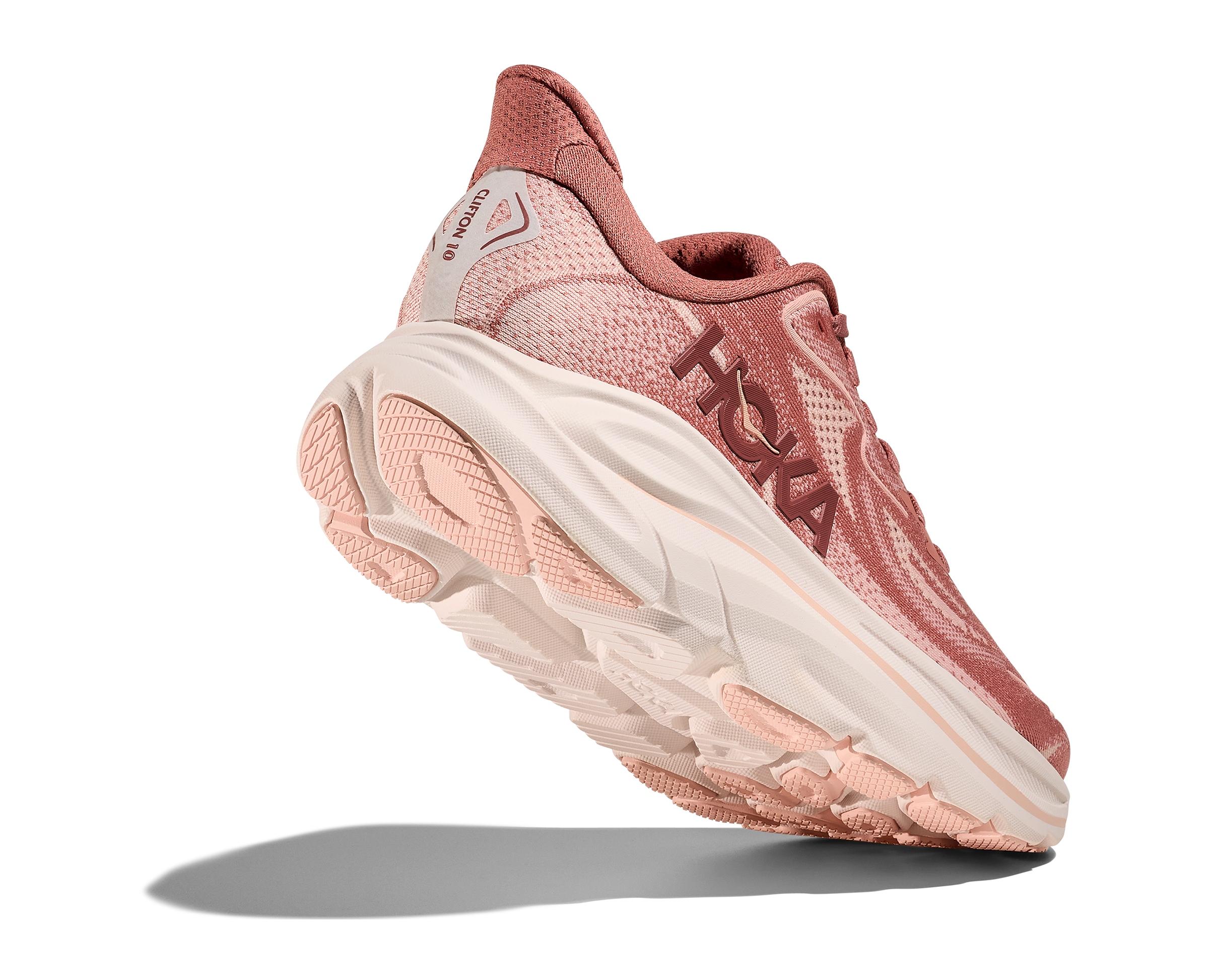 Hoka Women's Clifton 10 (Wide) Blush / Rose Latte
