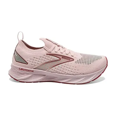 Brooks Womens Size authentic 6 (B) Levitate Stealthfit 5 Running Shoes, Pink